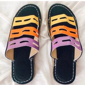 colorful vintage sandals